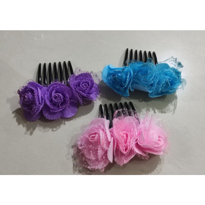 Sirkam Rambut Bunga Mawar Sirkam Sanggul / Pesta