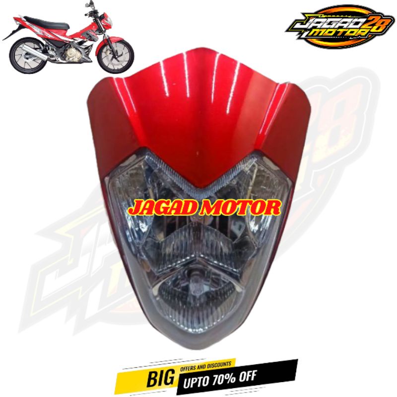 Batok Satria Fu Thailand CBU Merah / Kepala Satria Fu Thailand CBU F 150 Merah / Lampu Depan Satria Fu Thailand CBU Merah / Reflektor Depan Satria Fu Thailand CBU Merah