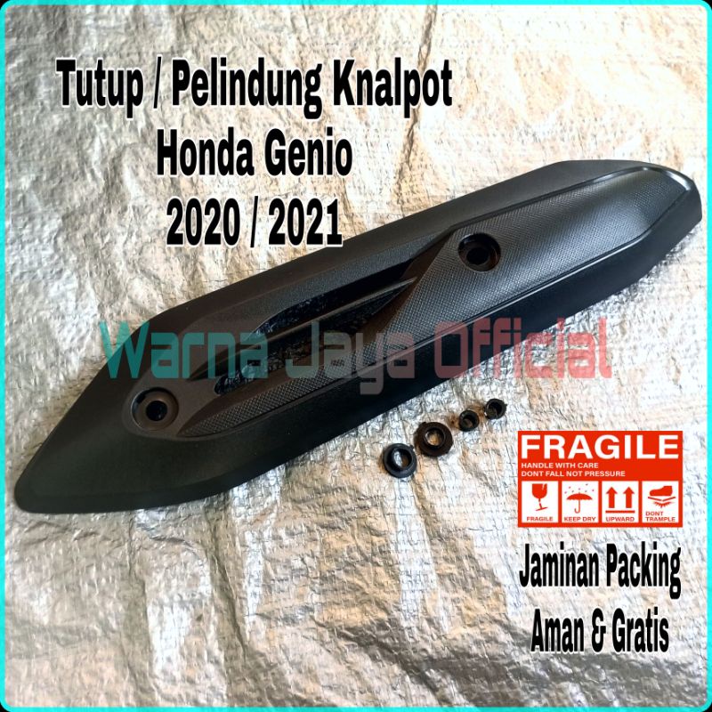 Cover Tutup Tameng Pelindung Bingkai knalpot motor Honda Genio 2020 2021 Aksesoris Accesories Varias