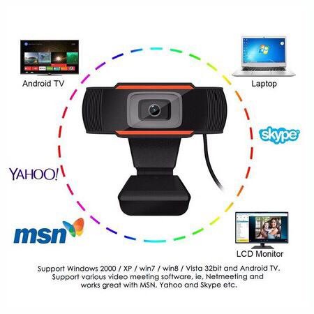 WebCam WC270 HD 720p with Built in Mic Web Cam Camera PC / Laptop Live