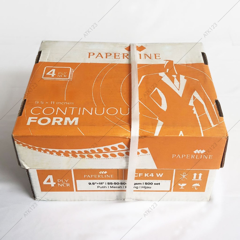 Continuous Form Paperline 4 Ply Warna 9 1 2 X 11 In K4 W Shopee Indonesia