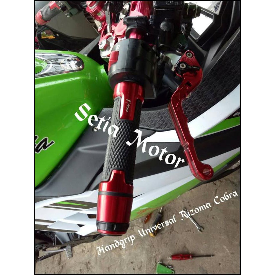 Handgrip Rizoma Cobra Nmax, Ninja, R25, R25, Vario125/150/Sarung Gas - Putih