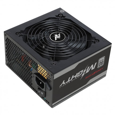 PSU ABKONCORE MIGHTY 500W 80+ Flat Non Modular Power Supply Garansi 7 Tahun