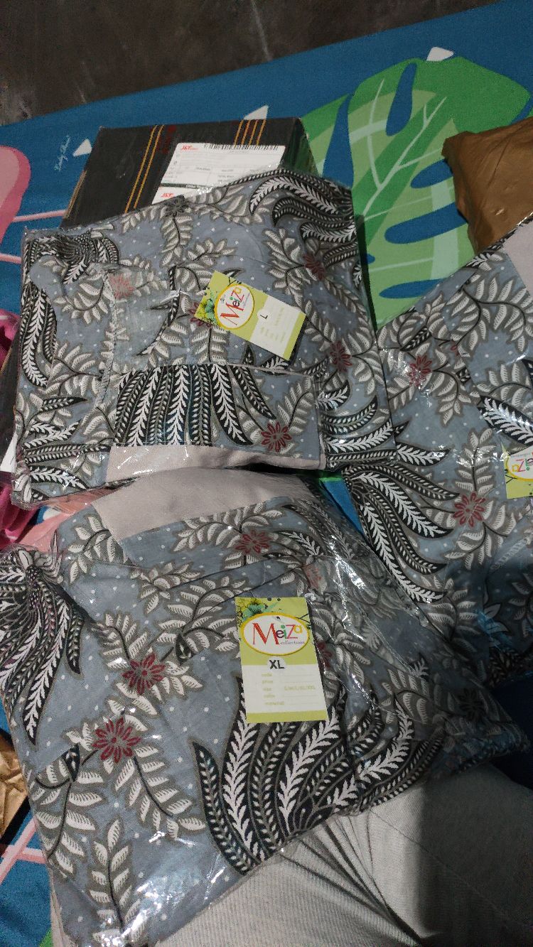 Atasan Batik Wanita Zela Murah Busui Realpict Katun Mix Moscrep Seragam Sarimbit Standar Jumbo