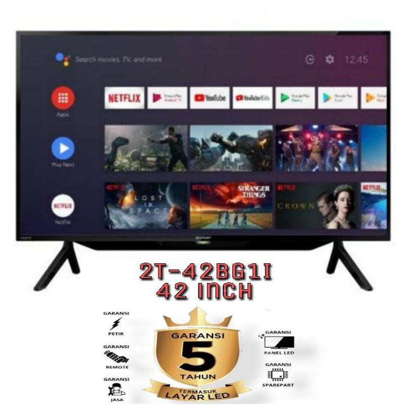 LED 42 INCH SHARP 2T-C42BG1i ANDROID TV TERBARU