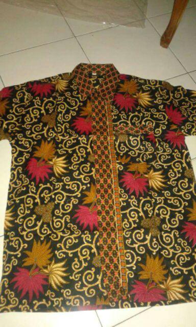 Size M L Xl Xxl Xxxl Bswart Batik Hrb026 Kenongo Hem Pendek Padi Pekalongan M L Xl Batik Pria Murahl