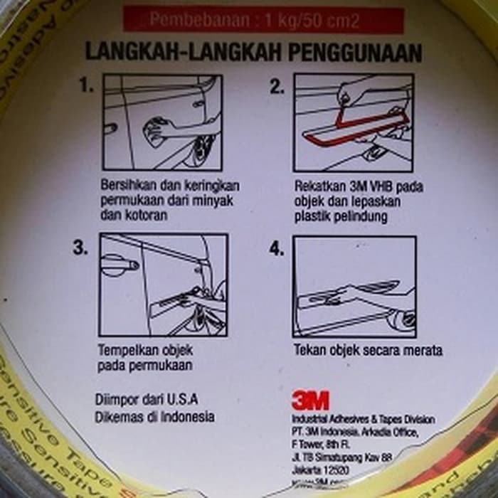 

PEREKAT 3M ORIGINAL VHB BESAR NF E-53 24MM X 4.5 M