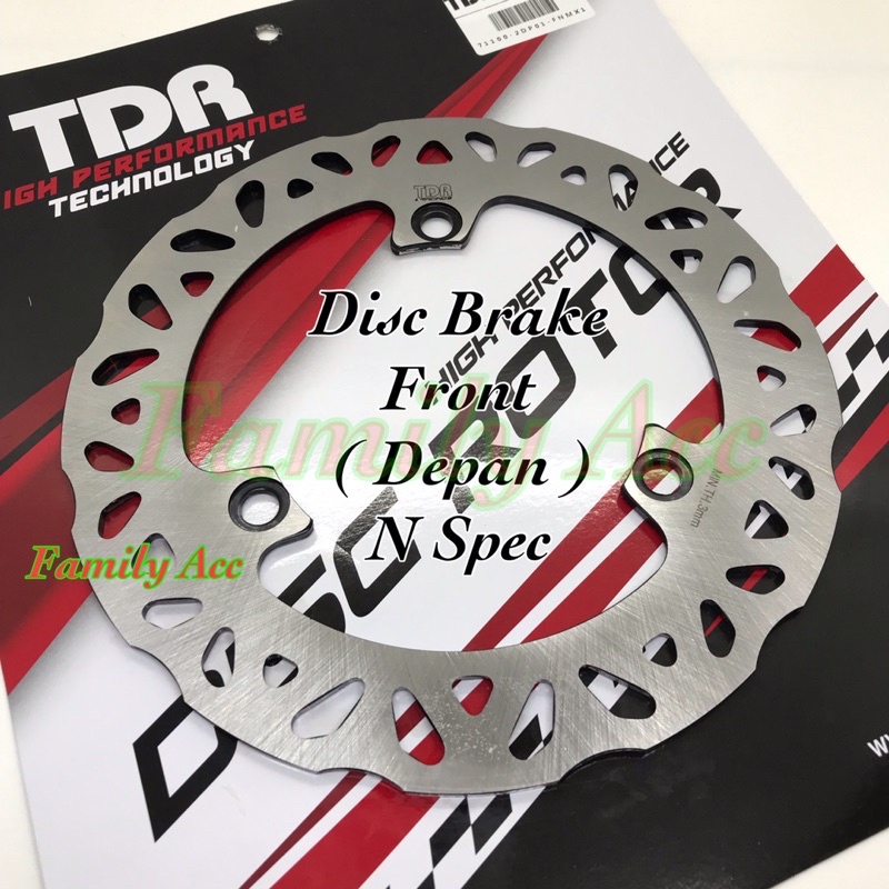 PIRINGAN CAKRAM DEPAN/ FRONT N SPEC DISC BRAKE TDR ORIGINAL NMAX 155 OLD DAN NMAX 155 NEW 2020-2022