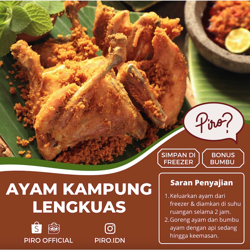 

Ayam Kampung Ungkep Lengkuas / Bumbu Kuning (1 Ekor) by Piro