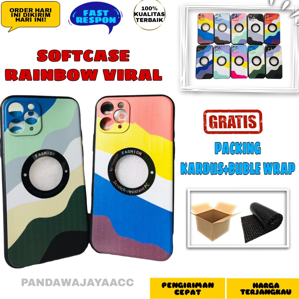 Case Hp Softcase Handphone Casing Soft Case Rainbow Pelangi Iphone X XS 13 XS Max