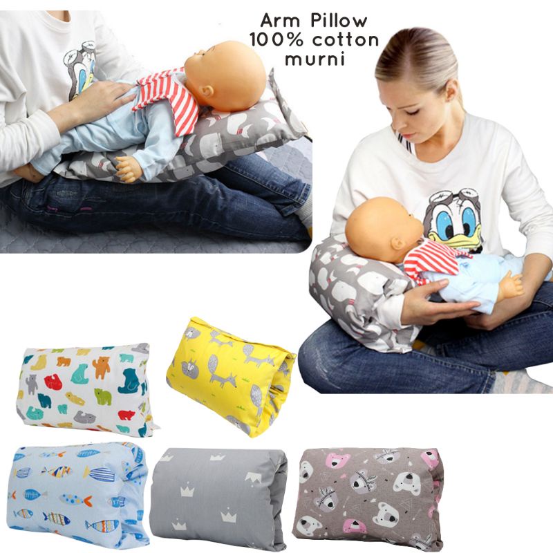 Bantal menyusui arm pillow katun murni import