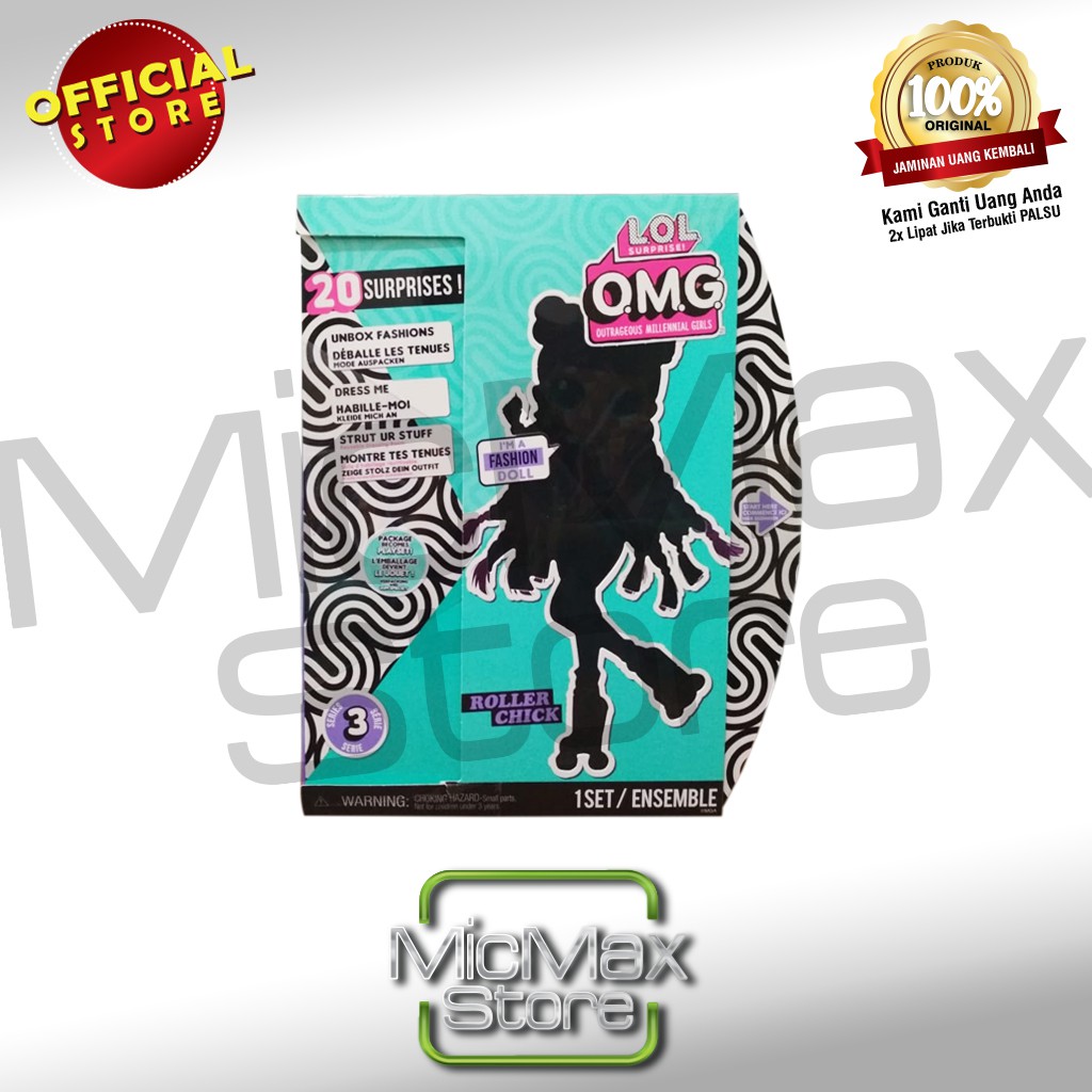 LOL Surprise Doll OMG Series 3 Roller Chick Disco Sk8er Fashion Doll Original MGAE LLT567196