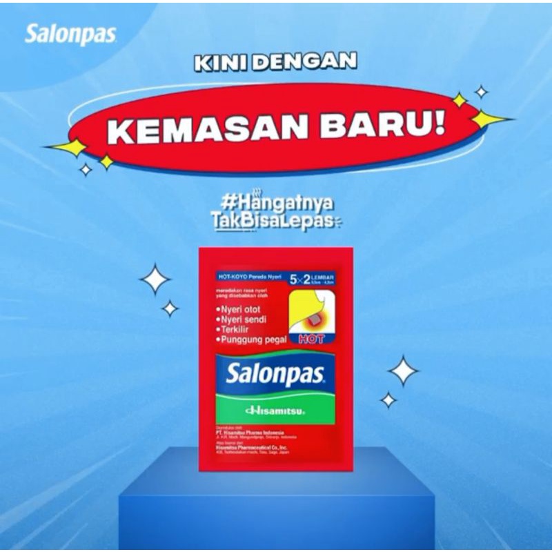 SALONPAS KOYO SACHET DAN SALOMPAS KOYO HOT SACHET PATCH