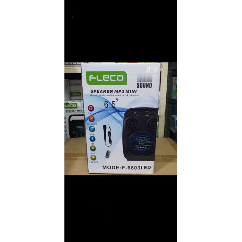 Speaker Bluetooth Karaoke Fleco F 6603