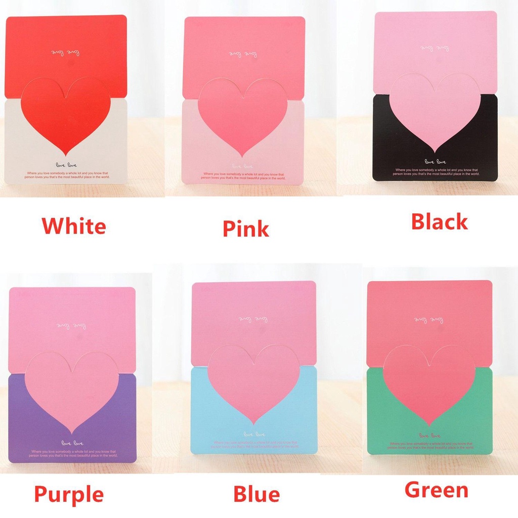 R-flower Thank You Card Kartu Ucapan Pernikahan Valentine Day Heart