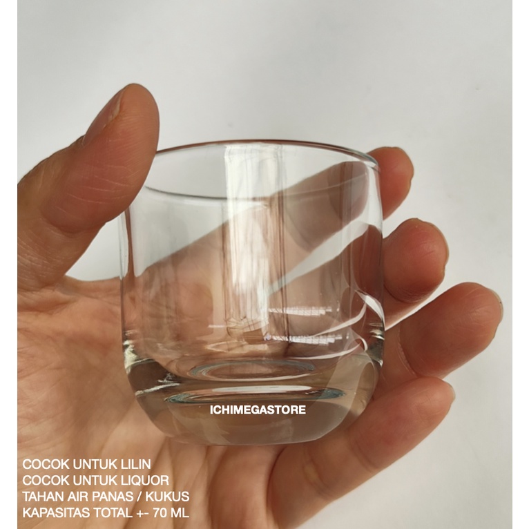 Gelas Lilin Liquor Glass Candle Glass Shot Glass Gelas Mini ICHIMEGASTORE
