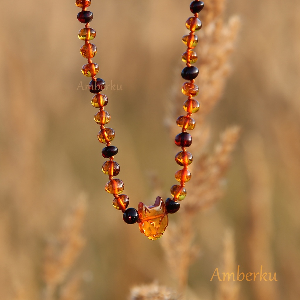 Kalung Amber Baltic Balita dengan Liontin Amber Baltic Exclusive