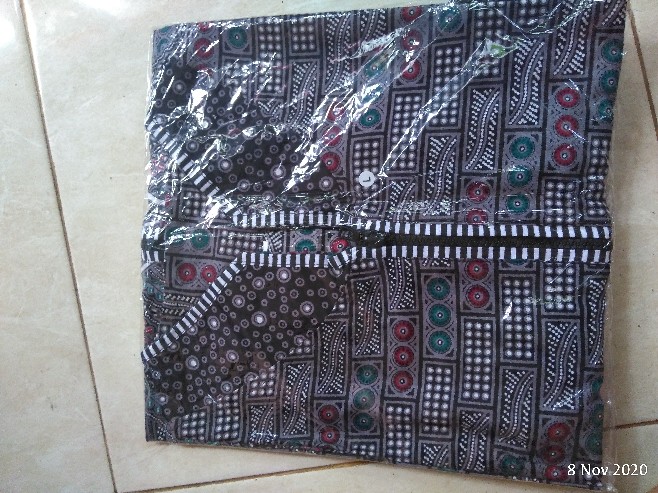 Couple Batik Tunik Modern Seragam Kerja Kantor Lengan Panjang