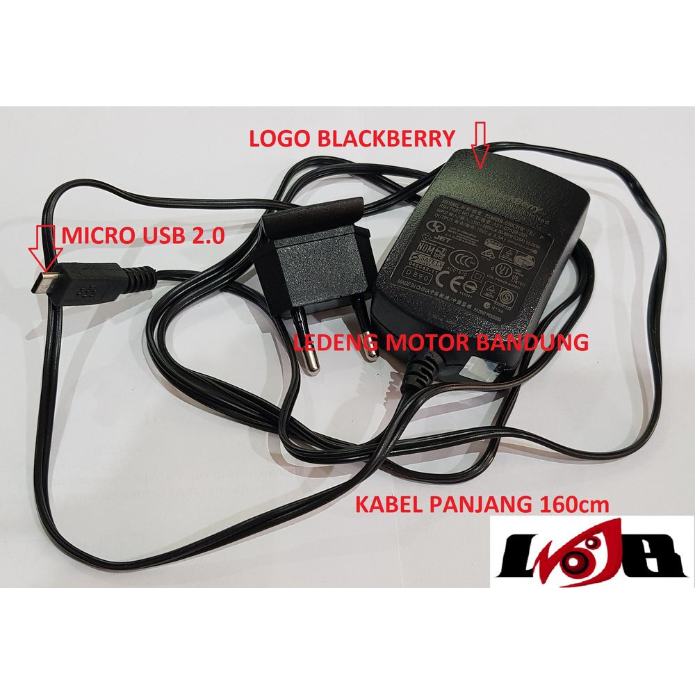Adaptor Charger BB Blackberry Plus Kabel Micro USB 2.0 Android Samsung Travel Carger HP terlaris