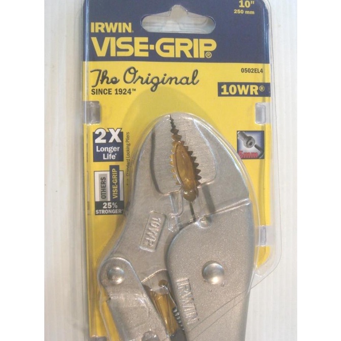 TANG VISE GRIP / TANG BUAYA 10" BENGKOK IRWIN
