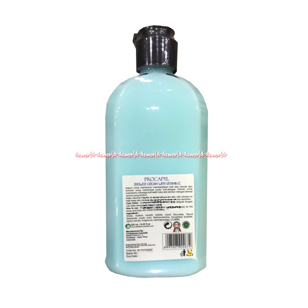 Procapyl Shower Cream 250ml Sabun Mandi Susu Sapi Procapil