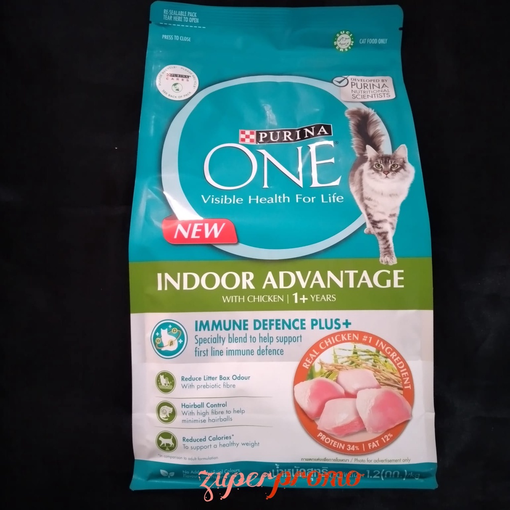 Purina ONE Indoor Advantage Chicken Adult 1.2 Kg / Makanan Kucing Dewasa