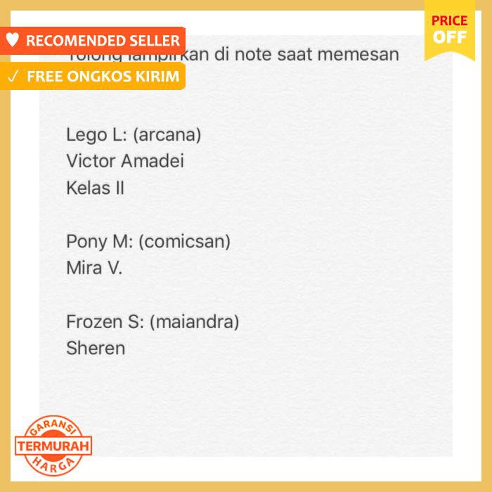 

Label Nama Waterproof Sticker Anti Air Boneka Barbie Light L - Pengikat & Perekat - Stiker