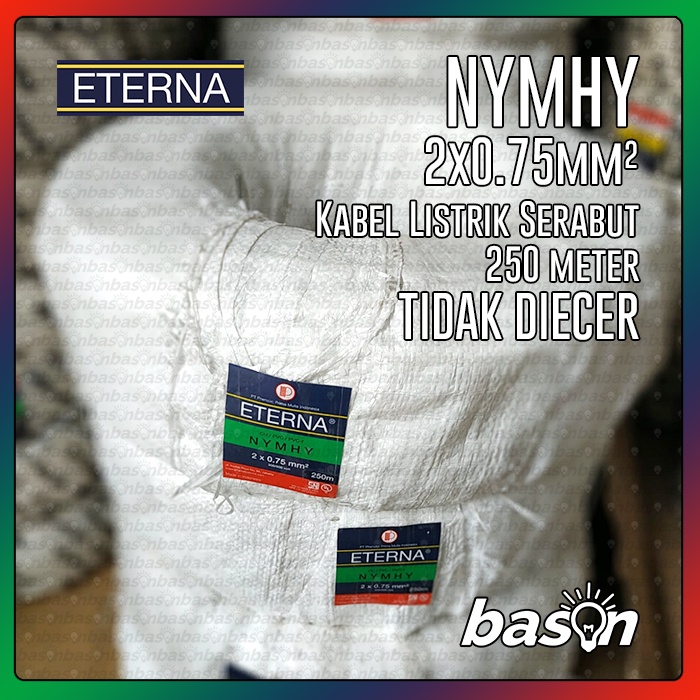 Eterna NYMHY 2 x 0.75mm @ 250 meter - TIDAK DI ECER