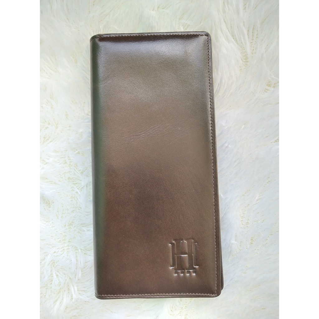 Dompet Panjang Lipat Kartu Kulit Asli Pria - Leather Wallet Logant HaHa