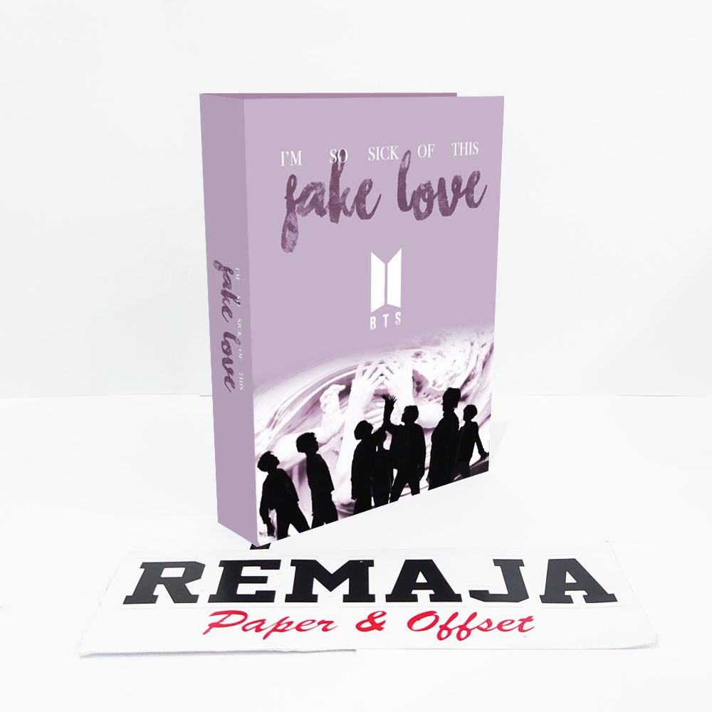 

NOTE BOOK HARDCOVER BTS FAKE LOVE