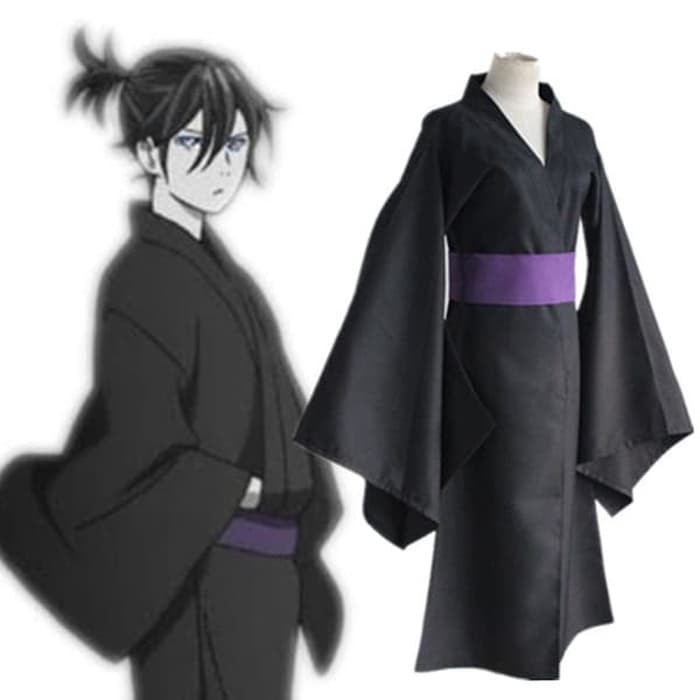 YUKATA KIMONO HITAM NORAGAMI