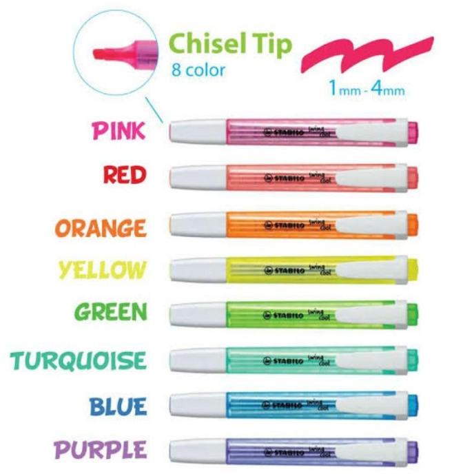 

Office & Stationery | Alat Tulis | Paket Lengkap Semua Warna Stabilo Pastel Original Boss Swing Cool | Best Seller