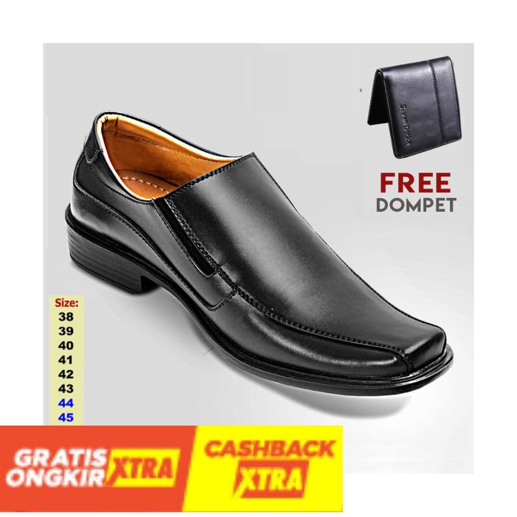 ORIGINAL  - Sepatu Pantofel Pria Sepatu Kulit Sepatu Kerja Sepatu Big Size Sepatu Pantopel Sepatu