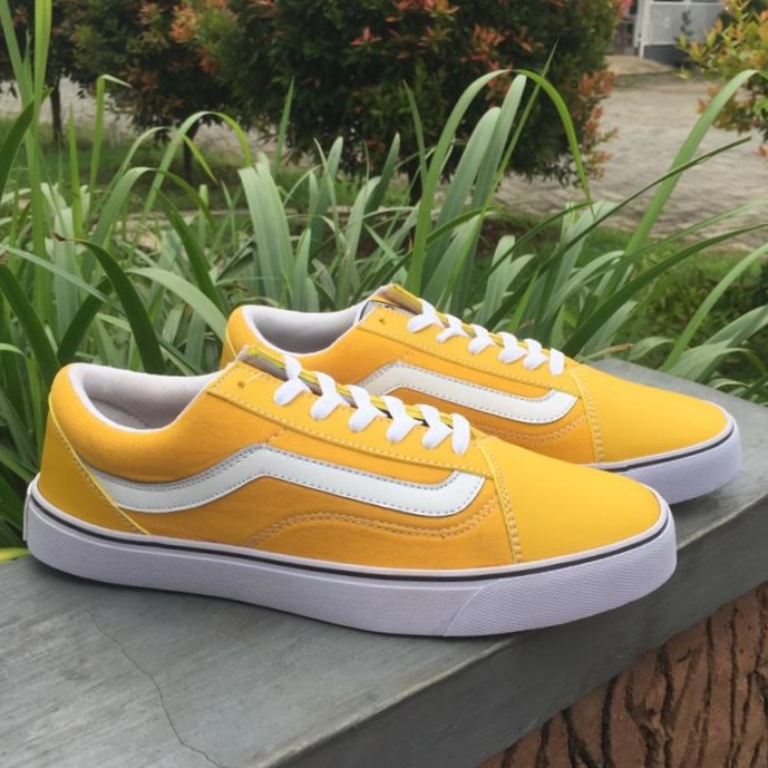 SEPATU VANS OLD SKOOL SEPATU SNEAKERS PRIA WANITA SEPATU KUNING