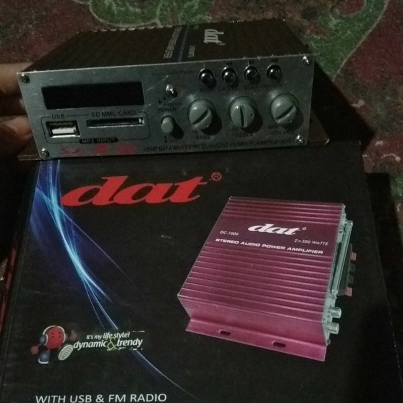 Stereo Audio Power Amplifier mini12 volt, DC1000T