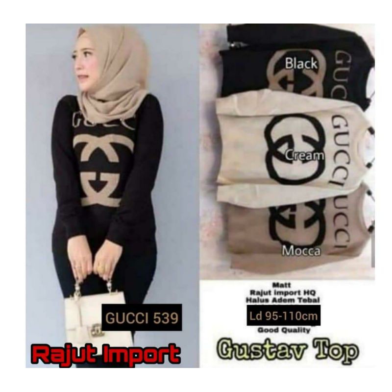 Sweater Gucci Rajut Wanita Import 539