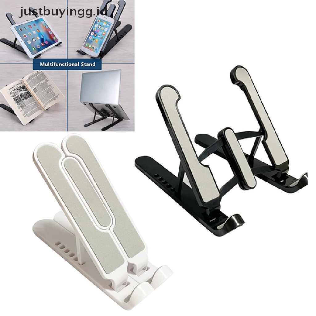 (Justbuyingg.Id) Stand Holder / Dudukan Laptop / Notebook / Tablet Model Lipat Portabel Adjustable