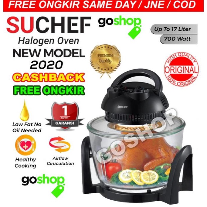 SUCHEF Halogen 'Air Fryer' Oven 7 In 1 stok melimpah
