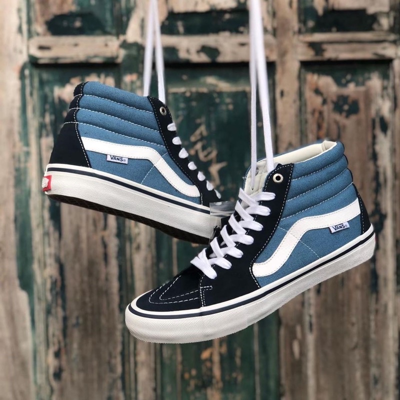 V4NS SK8-HI PRO NAVY/WHITE ORIGINAL 100%