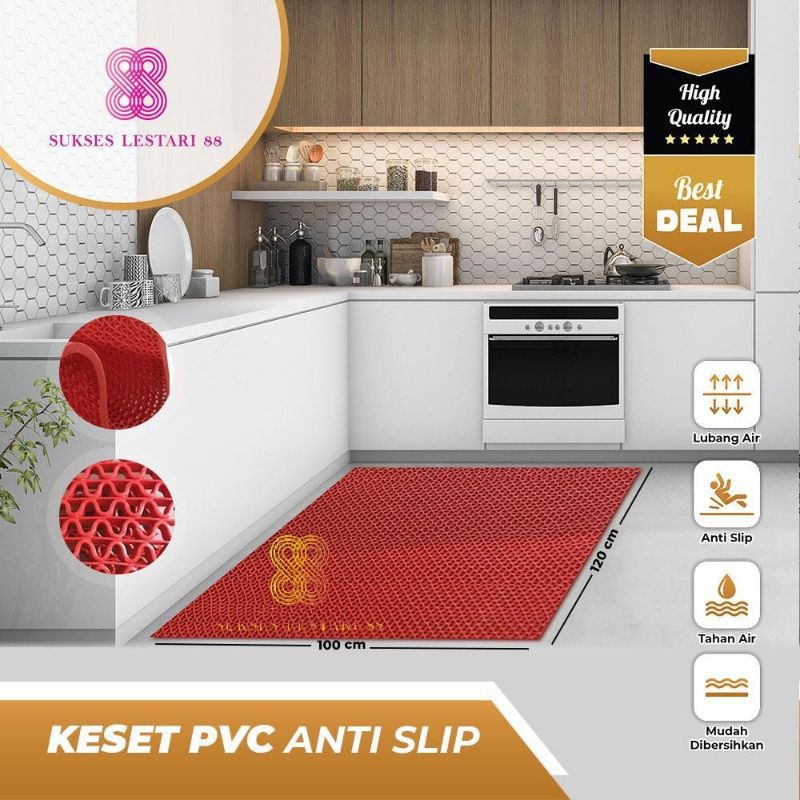 Keset Karpet PVC 100 x 120 ( 1 meter ) - Jaring