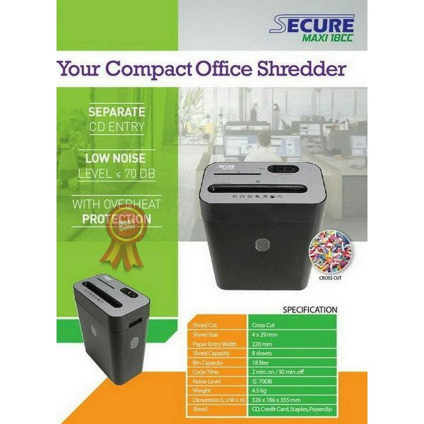 

Promo Paper Shredder Mesin Penghancur Kertas Pemotong Alat Mudah Murah Cut 2 Premium Shedder Varian