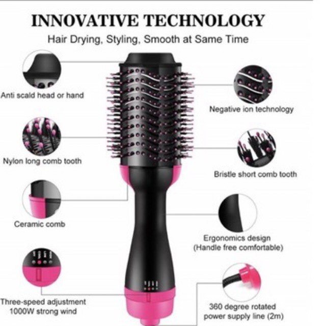 ONE STEP HAIRDRY BRUSH ORIGINAL 100% DIJAMIN BEDA SAMA YANG MURAH / HOT AIR BRUSH/CATOK HOT STYLER BRUSH SISIR ION HAIRDRY AND DIGITAL HAIR/(Sisir blow rambut) Pengering Rambut one step hair dryer and styler hot air brush