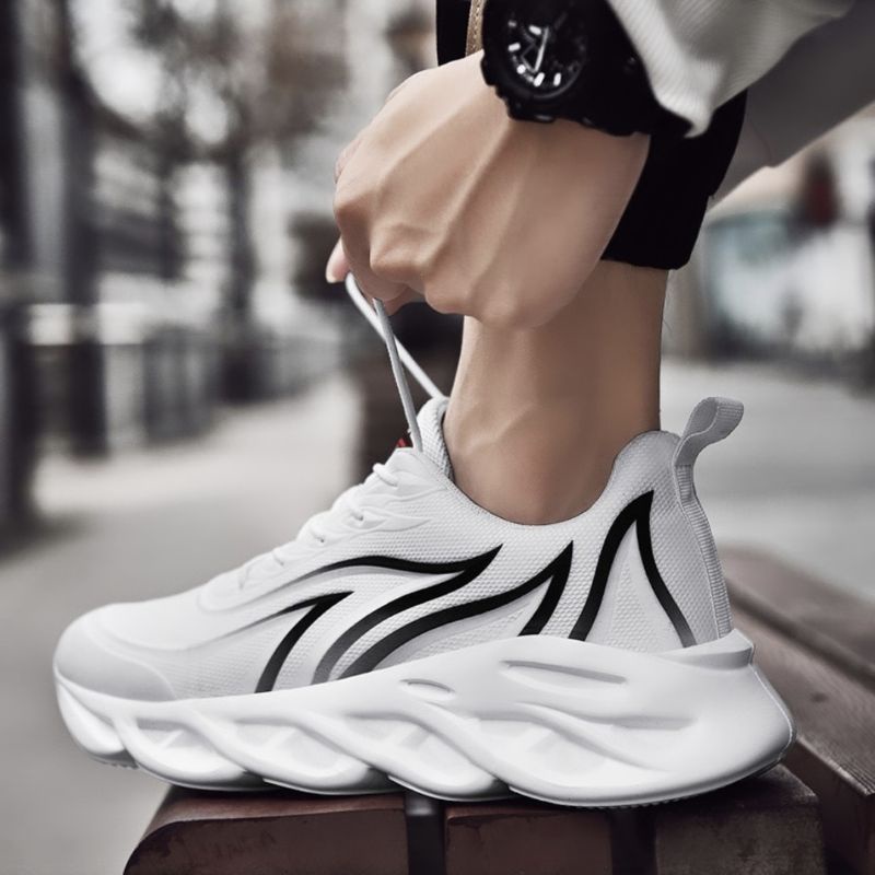 COD Sepatu Pria Wanita Sepatu Sneakers Pria Sepatu joging Pria Sepatu Cwok Cewk, Sneakers CBA merah