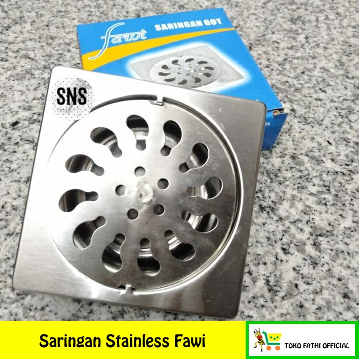 Saringan Kamar Mandi / Got / Saluran Air Stainless merek Fawi / Palazzo