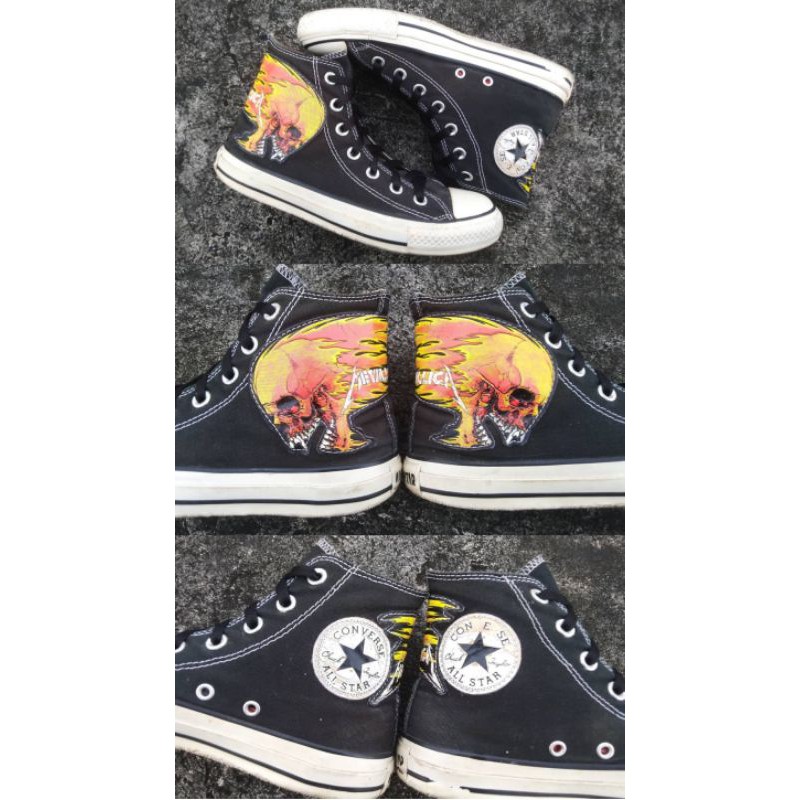 CONVERSE X METALLICA FLAMMING SKULL