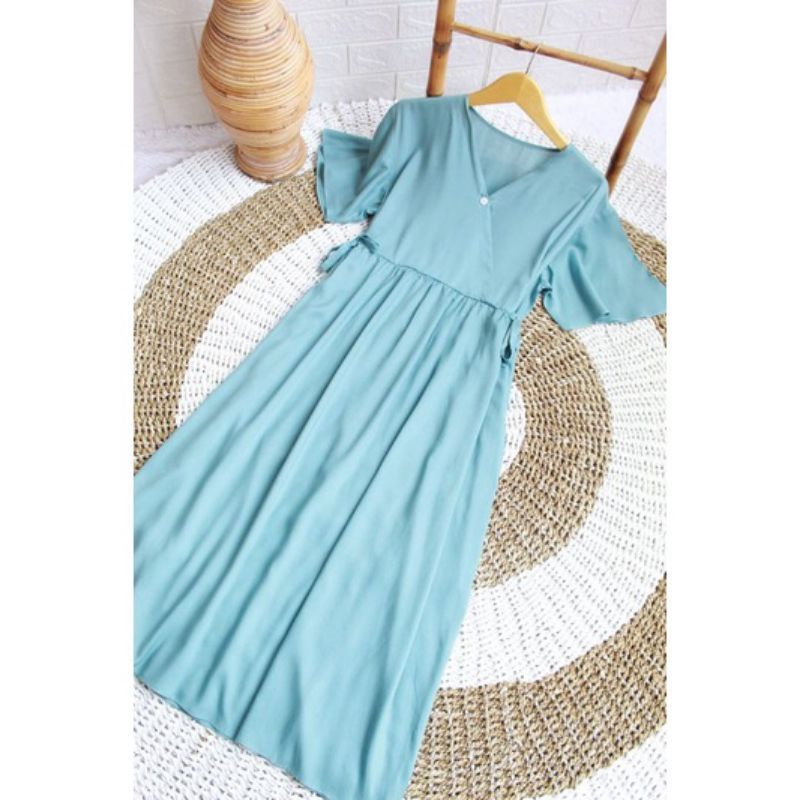 DASTER KIMONO PANJANG POLOS BUSUI DASTER KIMONO JUMBO SEMATA KAKI HOMEDRESS KEKINIAN DASTER VIRAL DASTER JUMBO LD 120-MINT LNGAN TROMPET