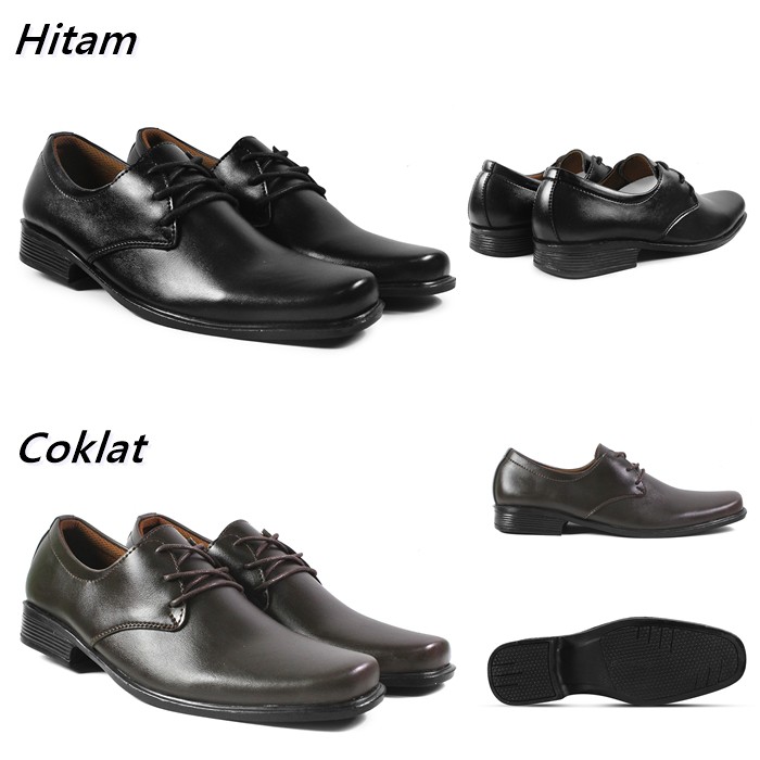 BIG SALE !! Sepatu Casual Formal Pria Pantofel Bertali Chester Kulit Sintetis Kerja Kantor