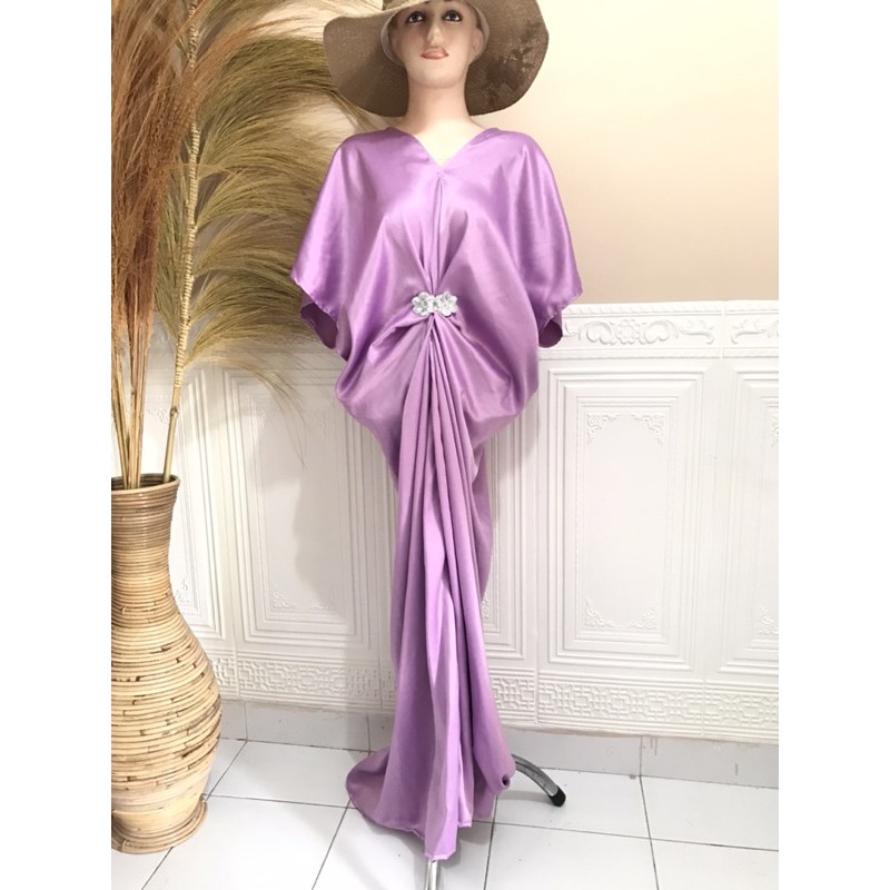 kaftan lilac fit to xl bisa request buat anak dan mom