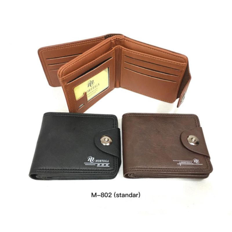 DOMPET LIPAT PRIA KULIT PU MORTEGA PREMIUM