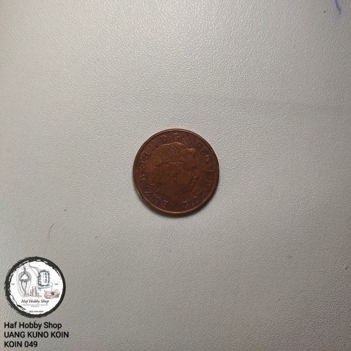 Koin Kuno One Peny Elizabeth 2 Tahun 2012